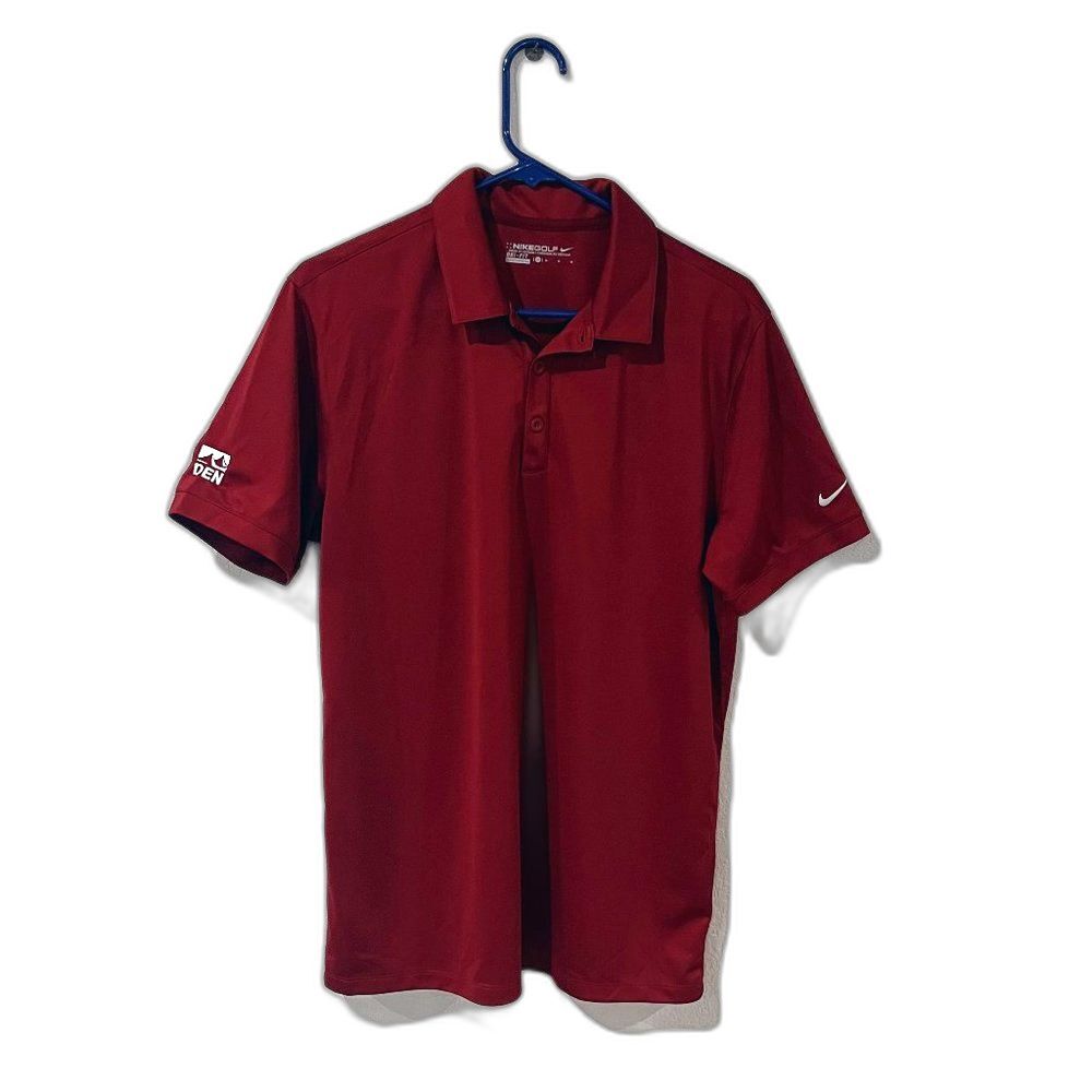 Nike Dri-Fit Golf Shirt Polo Red Men's M